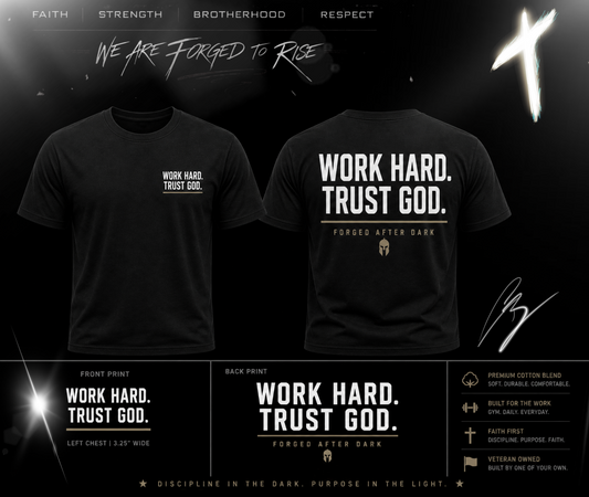 WORK HARD. TRUST GOD. Premium Tee